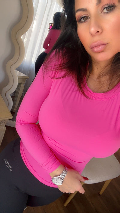 Pink Long Sleeve Top