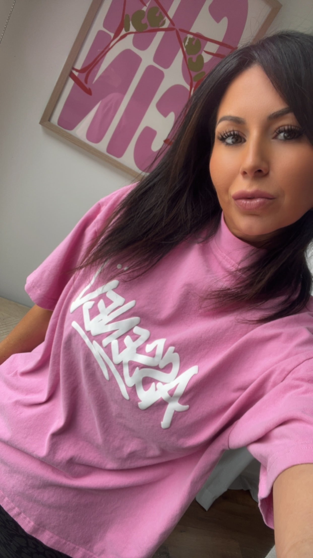 Oversized Pink Tee