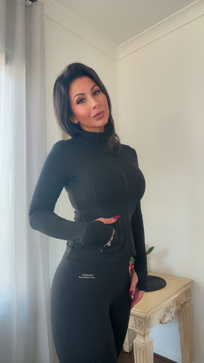 Black Zip up Jacket