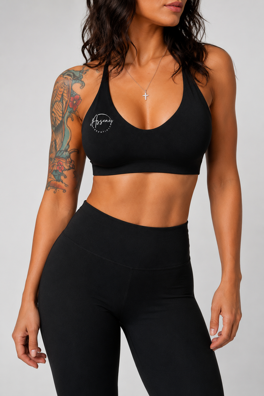 Cross Black Crop